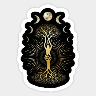 Phase Depression Moon Phase Mood Yoga Gift Sticker